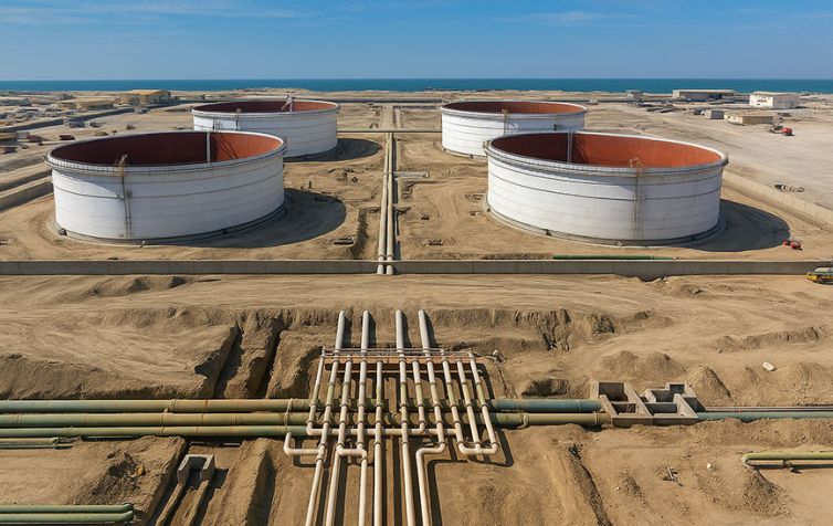 Jask strategic crude oil storage Tanks (Fara Petro Sazan Energy Co.)